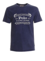 T-shirt in jersey con stampa logo vintage