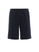 Shorts in cotone stretch con logo ricamato
