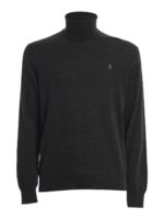 Maglia in lana merino con logo ricamato