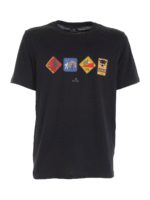 T-shirt Avvertimento nera