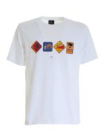 T-shirt Avvertimento bianca