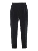 Pantaloni carrot fit in velluto