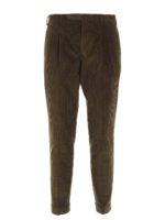 Pantalone corduroy verde