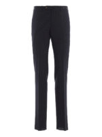 Pantaloni blu Maestro in misto lana stretch