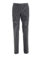 Pantalone con motivo nero e grigio