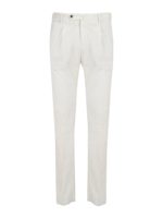 Pantaloni in velluto a coste bianchi