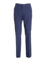 Pantalone blu effetto stropicciato