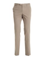 Pantalone con micro motivo beige