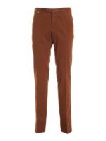 Pantalone con micro motivo marrone