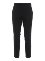 Pantaloni in twill di lana stretch