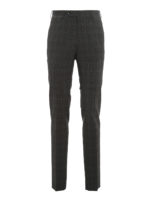 Pantaloni in lana vergine con motivo tartan