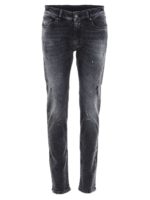 Jeans effetto consumato grigi