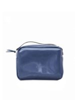 Borsa piccola blu lucido