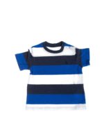 T-shirt a righe sui toni del blu