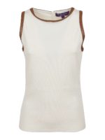 Canotta con dettagli in nappa