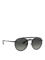 Occhiali da sole neri con lenti tonde