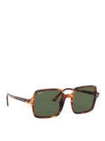 Occhiali da sole Square II con lenti verdi
