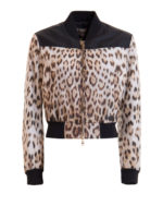 Bomber con fantasia maculata