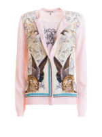 Cardigan in seta stampa Hybrid Animals