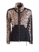 Giacca a vento con fantasia maculata