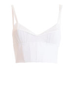 Bustier corto in tessuto tecnico
