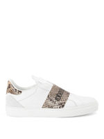 Sneakers slip-on con stampa rettile