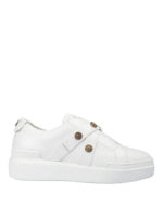 Sneaker pull on in pelle con borchie
