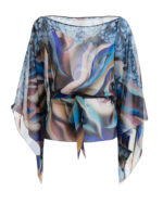 Caftano in seta fantasia