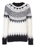 Pullover in lana e alpaca bianco