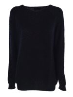 Pullover blu scuro manica raglan