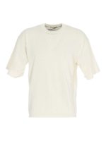 T-shirt con collo a costine