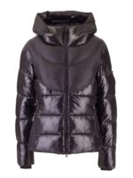 Giacca imbottina cappuccio nera