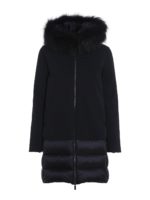 Winter Hybrid Parka Lady Fur - Bleu