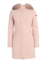 Piumino Winter rosa cipria con pelliccia