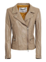 Lederjacke - Taupe