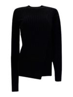 Girocollo in lana a coste