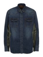 Camicia in denim con tasche a pattina