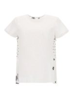 T-shirt con stampe sul retro
