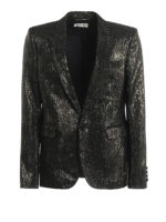 Blazer in lurex jacquard