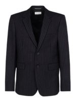 Blazer gessato in lana