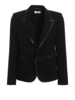 Blazer in gabardina di lana
