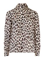 Blusa collo lavalliere color Gatto Selvatico