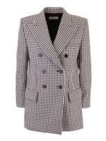 Giacca in lana motivo check