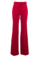 Pantalone a zampa corduroy rosso