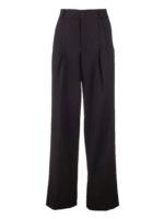 Pantaloni con pinces frontali neri