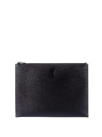 Pochette piatta in pelle