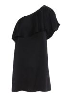 Abito monospalla in crepe