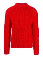 Pullover lavorato rosso