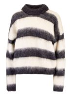 Pullover a righe bianco e nero