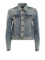 Giacca in denim destroyed